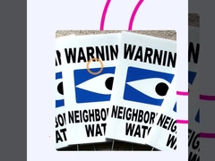 Werbetafel aus Kunststoff