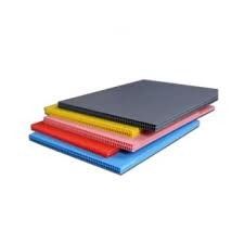 Blaues Rotes aufbereitet runzelte Kunststoffplatten Wellpapp 10mm pp.