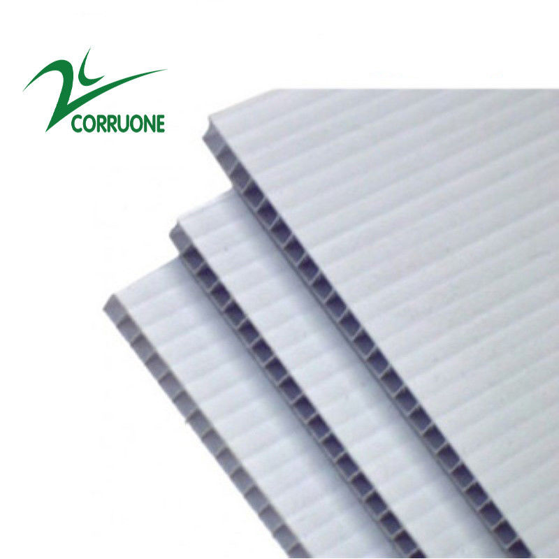 10mm 12mm weiße Corflute Blätter Correx-Boden-Schutz-Blätter