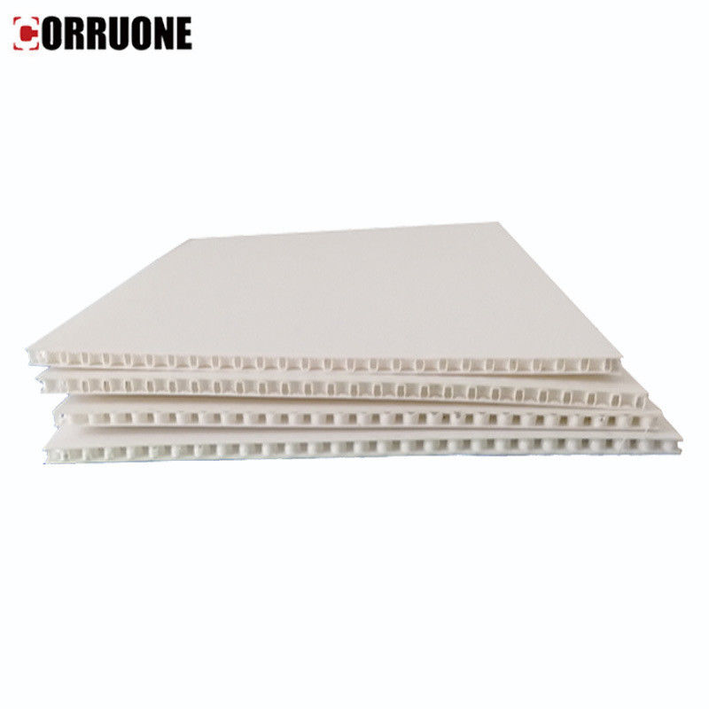 6mm 12mm Correx Boden-Schutz weißes Corflute-Blatt flammhemmend