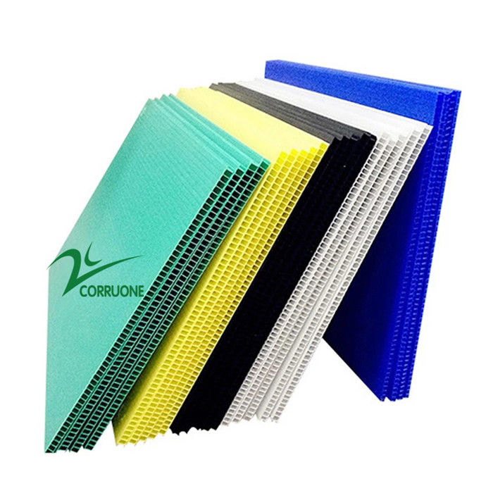 4x8 5mm Corflute bedeckt hohles Corflute-Schutz-Blatt-Grün-Schwarzes