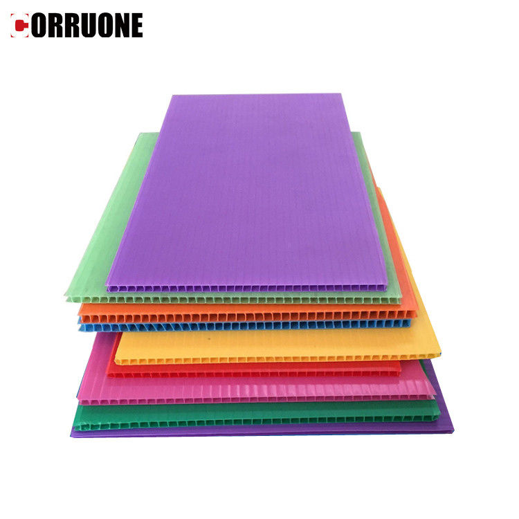 4x8 5mm Corflute bedeckt hohles Corflute-Schutz-Blatt-Grün-Schwarzes