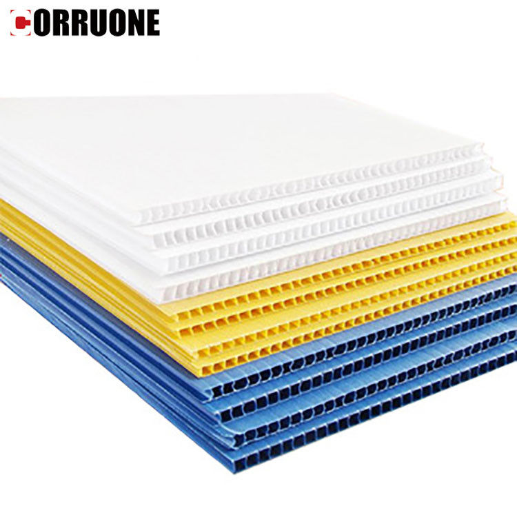 Blatt Correx pp. 3mm Corflute runzelte Plastikboden-Schutz-Blätter