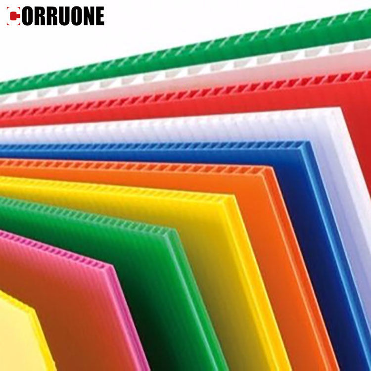 Blatt Correx pp. 3mm Corflute runzelte Plastikboden-Schutz-Blätter