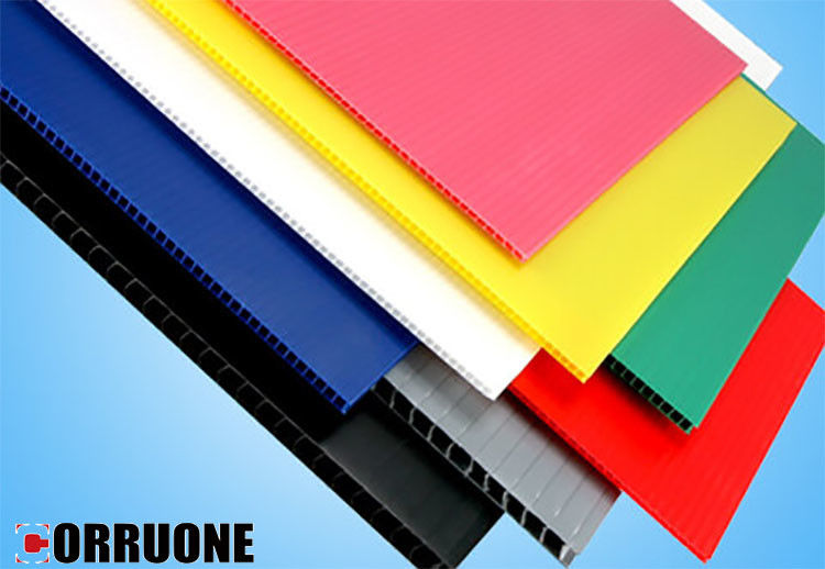 Blatt Correx pp. 3mm Corflute runzelte Plastikboden-Schutz-Blätter