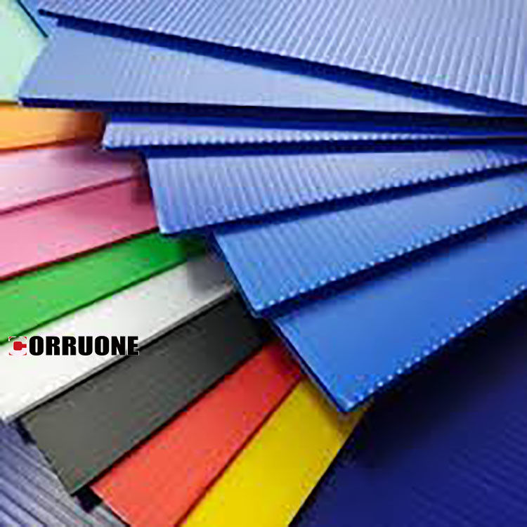 Blatt Correx pp. 3mm Corflute runzelte Plastikboden-Schutz-Blätter