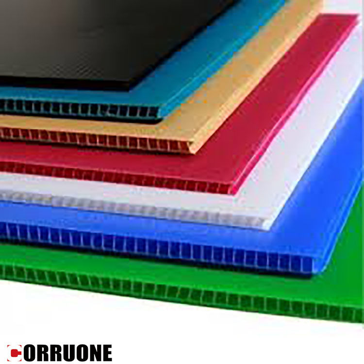 Blatt Correx pp. 3mm Corflute runzelte Plastikboden-Schutz-Blätter