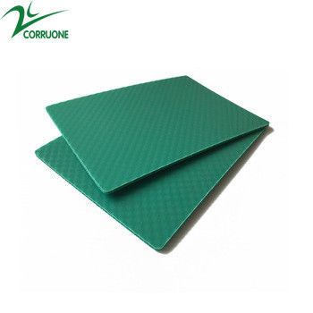 Farbiges gewölbtes Bienenwaben-Platten-Grün der Kunststoffplatte-4 X8 pp.