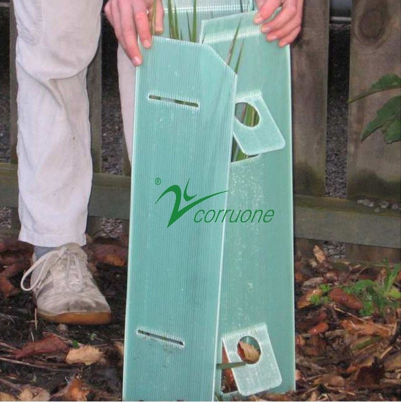 Eco pp. runzelte Plastikbaum-Schutz, den Green Corflute Guards imprägniern